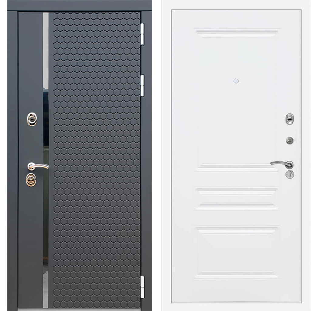 Входная металлическая дверь Rex 24/ ФЛ-243 Силк сноу